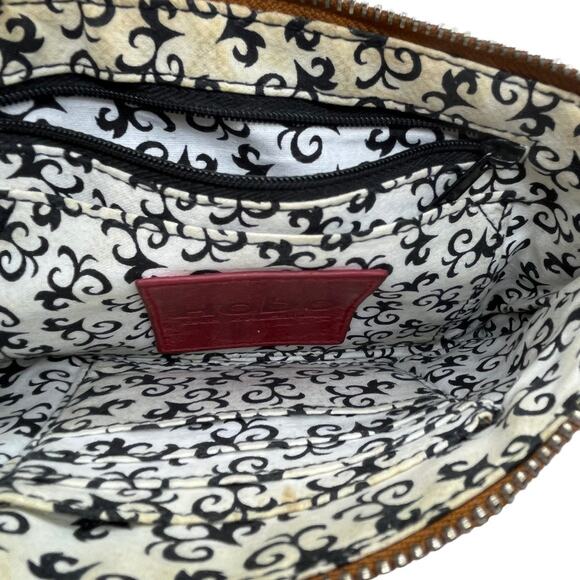 Hobo Purse Crossbody 'CRISTEL' Organizer Convertible Clutch Bag Cognac Brown - Picture 8 of 13